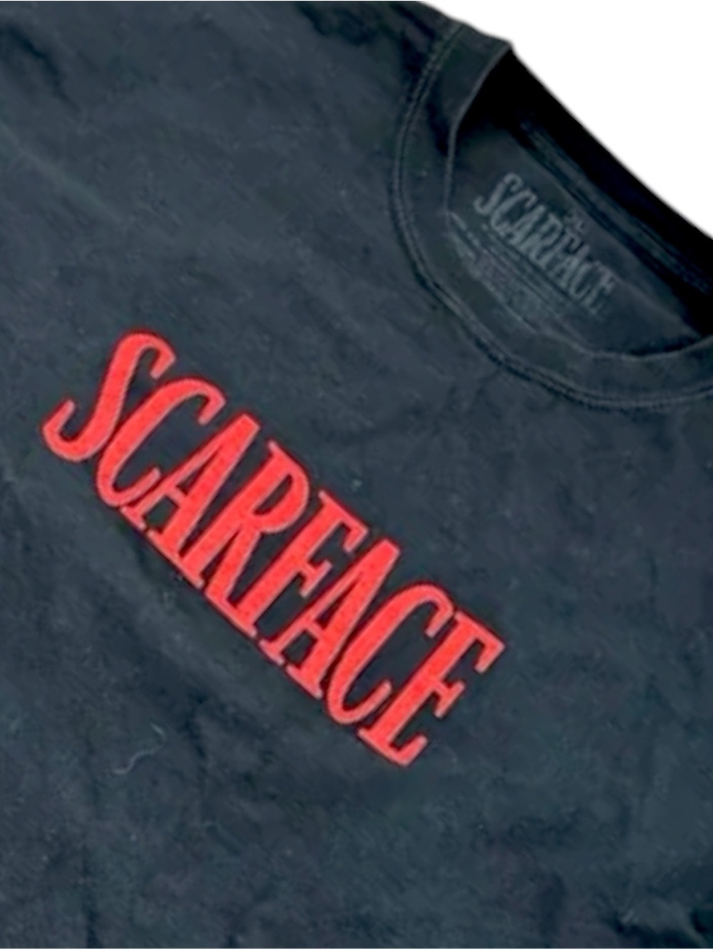 Scarface Tony Montana Graphic Long Sleeve Shirt Mens XL Black Movie Tee Hip Hop